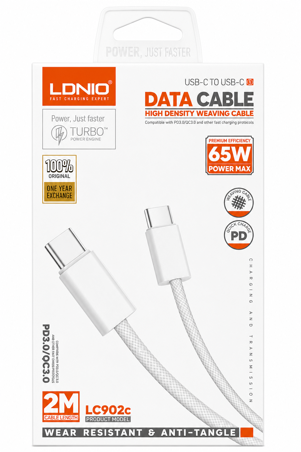 Cable Tipo C a C 2M  / LDNIO LC902C