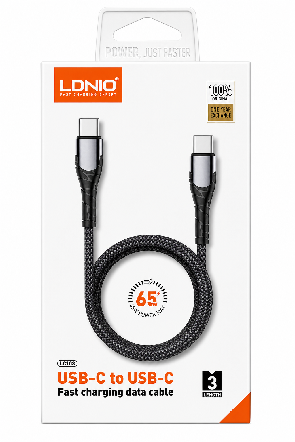 Cable de USB C a USB C / 3M / Ldnio LC103