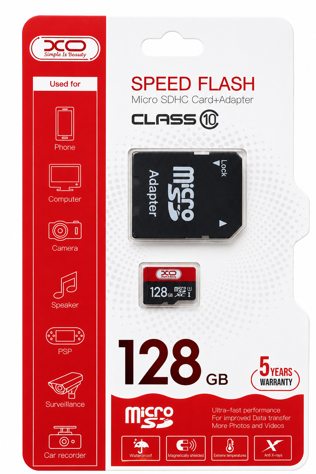 Targeta de memoria XO microsd / 128GB Clase 10