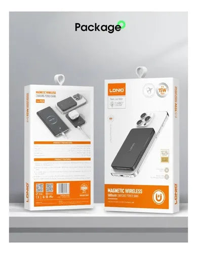 MAGNETIC WIRELESS CHARGER LDNIO / PQ28 5000 mAh