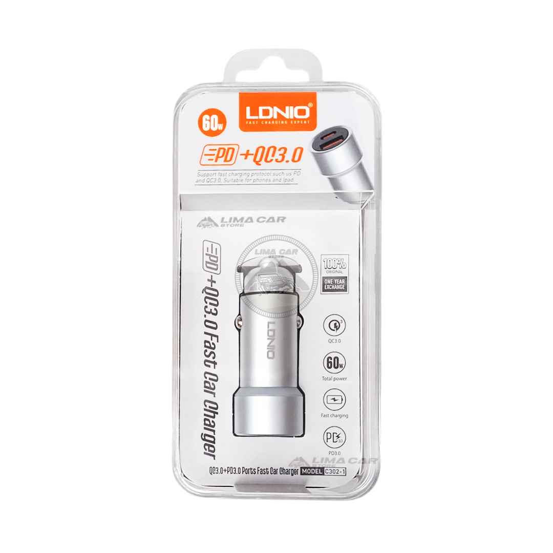 Cargador de auto cigarrera LDNIO / C302-1