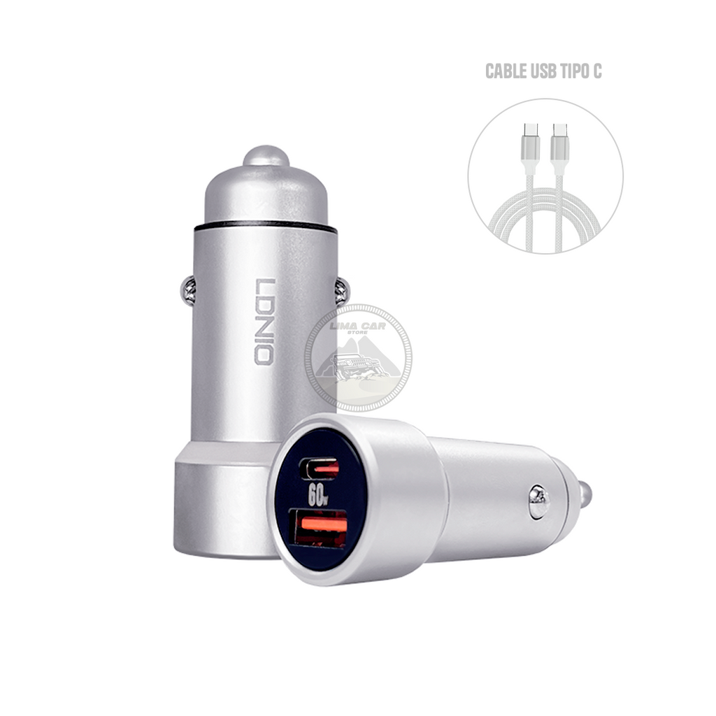 Cargador de auto cigarrera LDNIO / C302-1