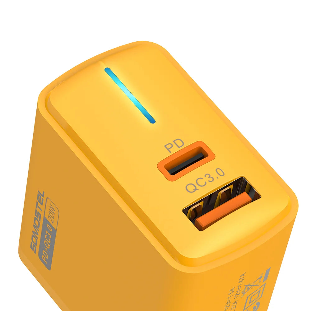 Cargador SOMOSTEL SMS-Q45 / 20W PD+QC3.0