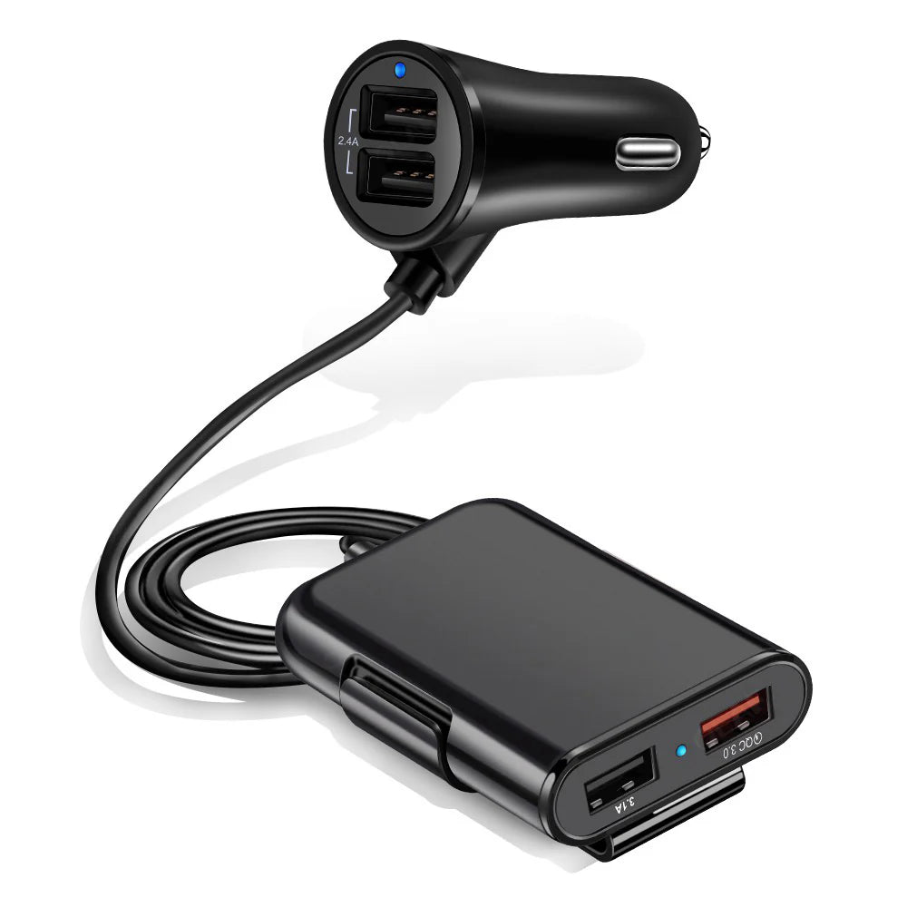 Cargador de coche Quick Charge 4 en 1 de 8A