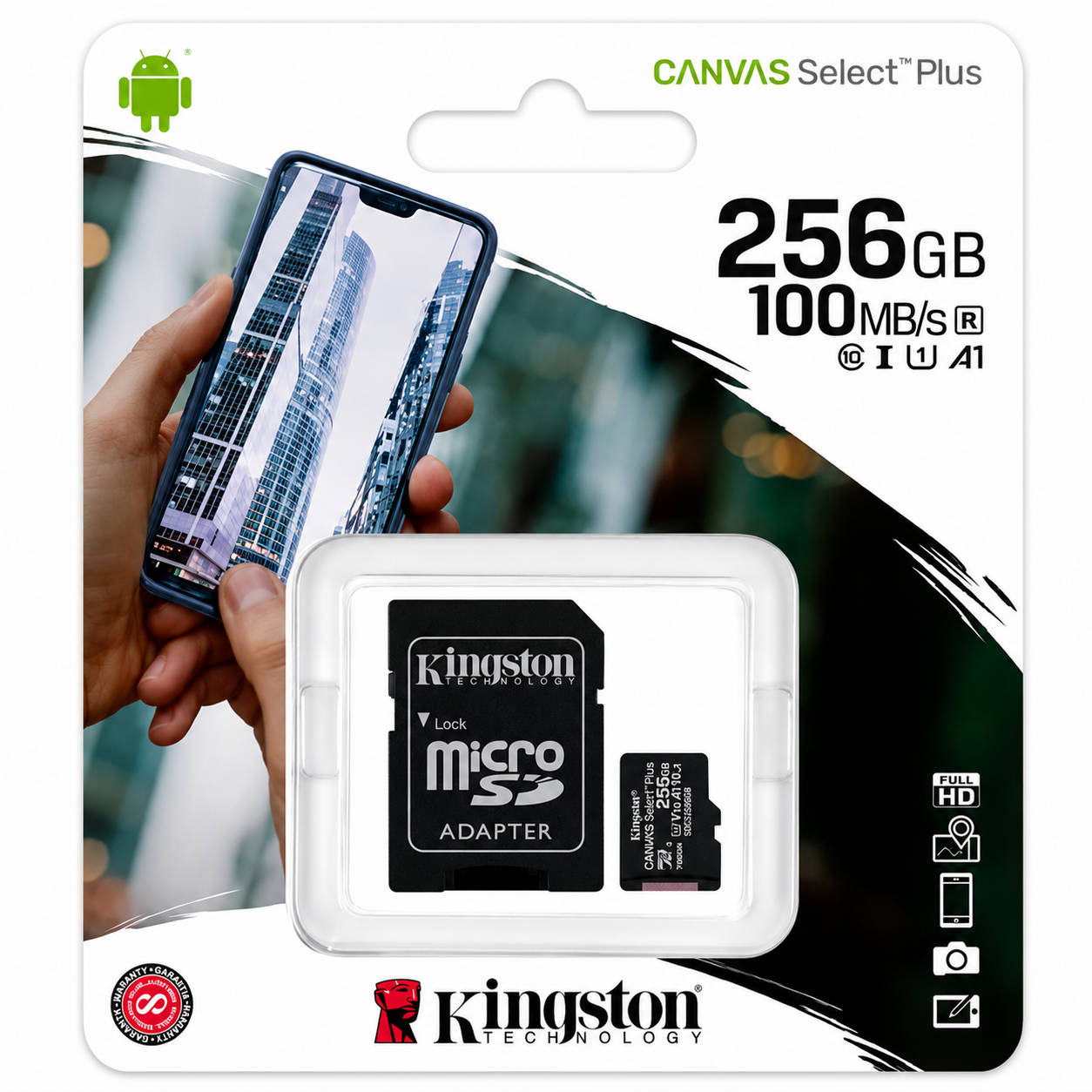 Tarjeta de memoria microSD Canvas Select Plus