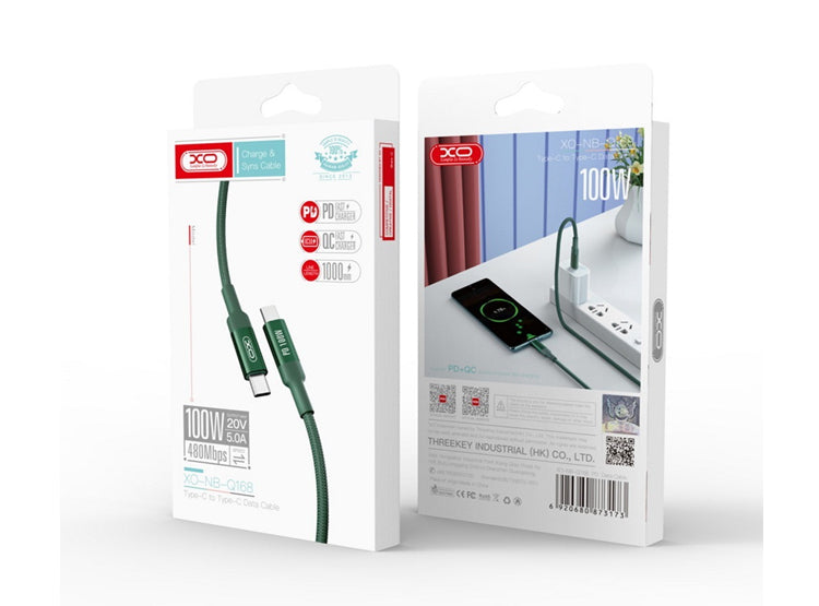 CABLE TIPO-C A TIPO-C / XO NB-Q168 100W