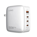Cargador LDNIO Q408 100W GAN 4 PUERTOS 1 X USB, 3 TIPO-C