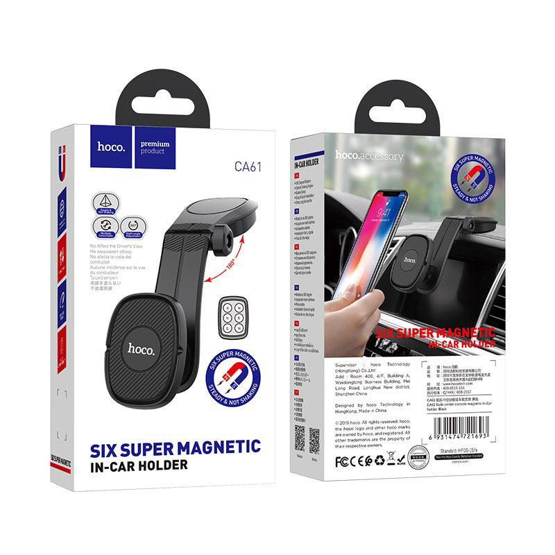 Soporte de celular magnetico para carro rotación 360° HOCO / CA61