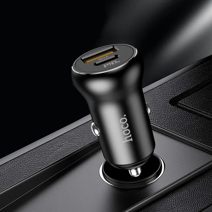 Cargador de coche HOCO NZ5 para IPHONE salida total 5V / 5A carga rápida