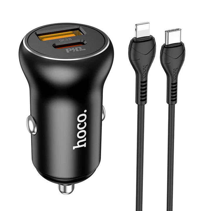 Cargador de coche HOCO NZ5 para IPHONE salida total 5V / 5A carga rápida