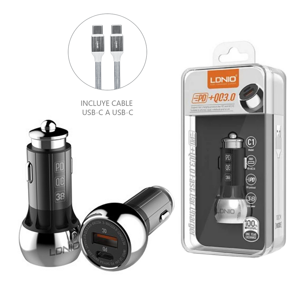 Cargador de auto cigarrera LDNIO / C1