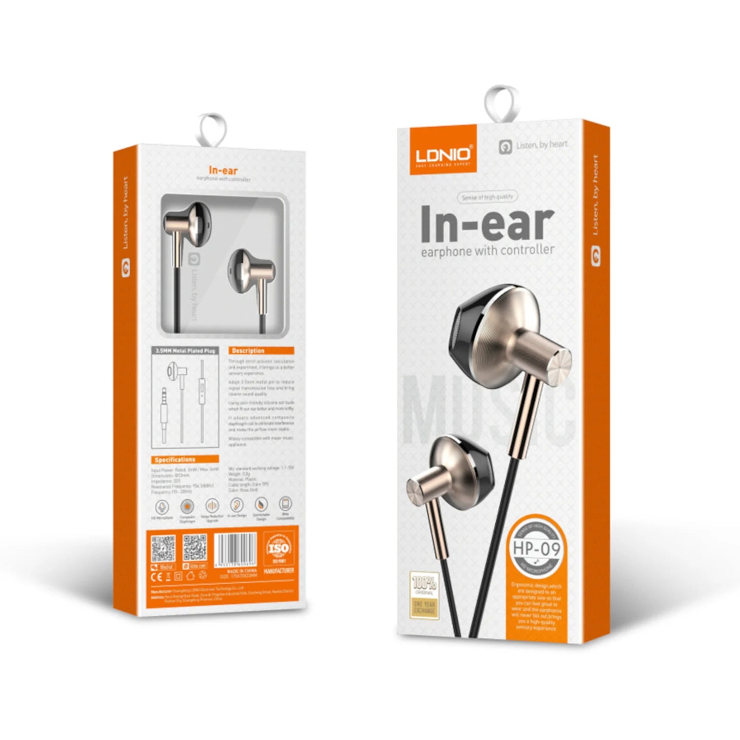 Audífonos In-ear LDNIO / HP- 09