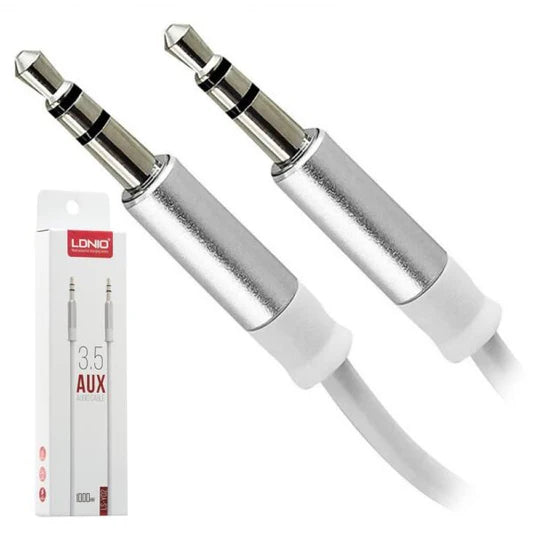 Cable LDNIO de silicona de audio auxiliar de 1 metro