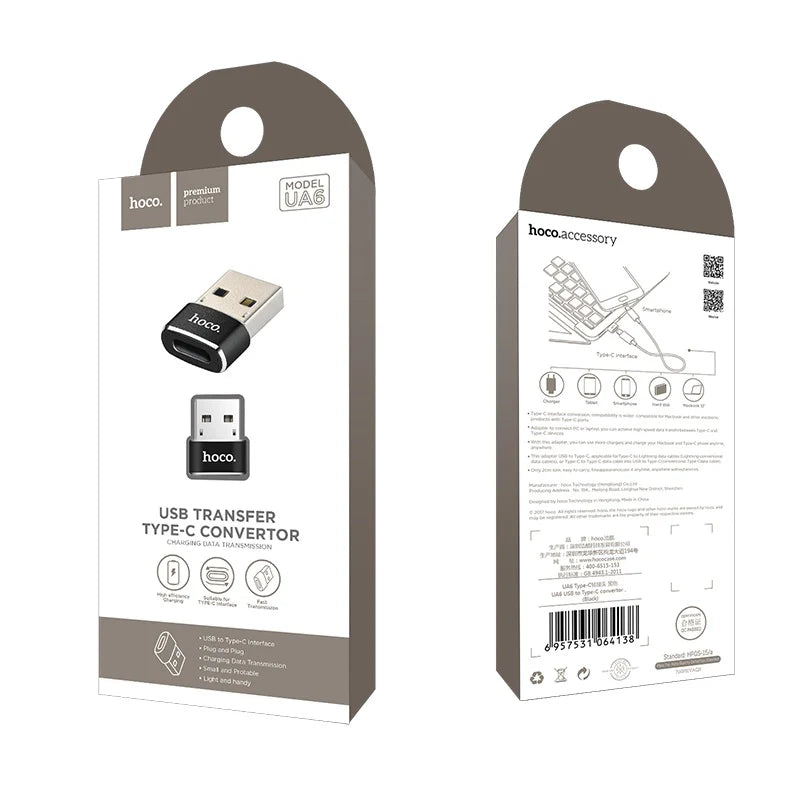Adaptador USB para tipo C HOCO / UA6